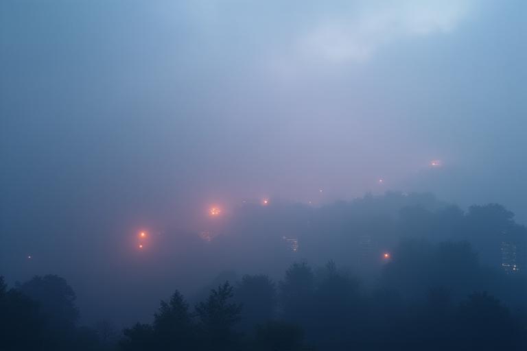 Heavy fog representing beginner language learners